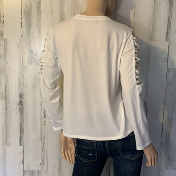 B8  - Size large CBR White Long Sleeve Tee Shirt - Picture 5 of 8